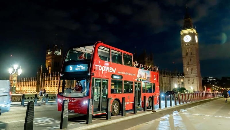 London: City Lights Bus Tour by Night - Key points / Takeaways
