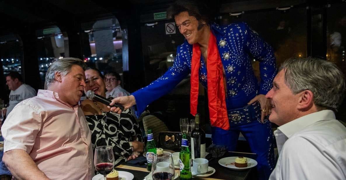 London: Dinner Cruise With Elvis Tribute on the Thames River - Sparkling Wine and Tea/Coffee