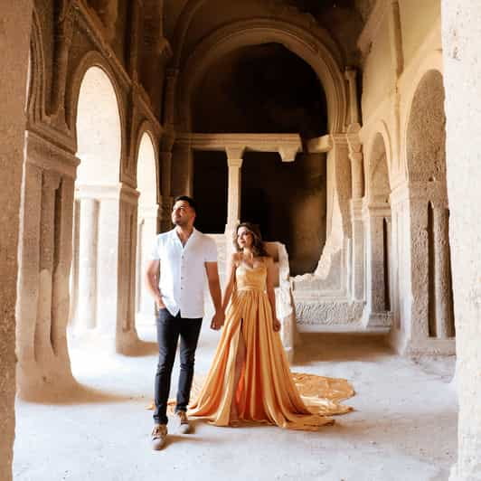 LONG FLYING DRESS FOR RENTAL CAPADOCIA - Entering the World of Cappadocia’s Fashion-Forward Photos