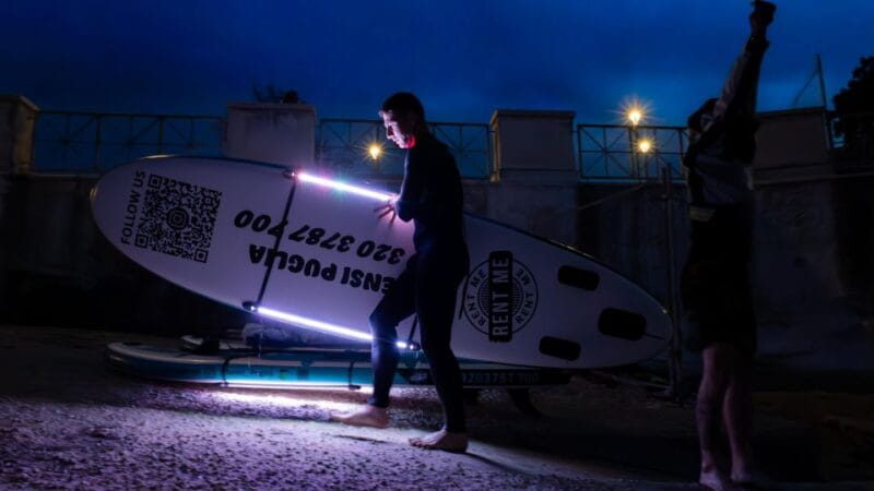 LUZ Sunset in SUP with Aperitif and light show - Exploring the LUZ Sunset SUP Experience in Apulia