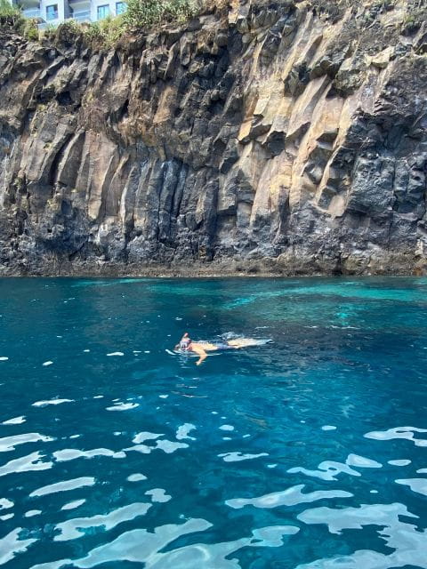 Madeira :Private Boat Trip Along the Coast W/ Water Activity - Watersports and Snorkeling