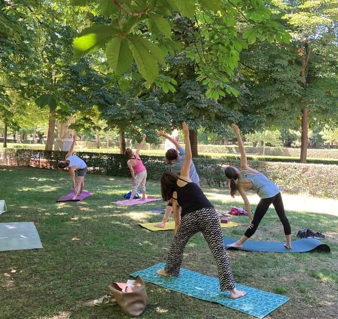 Madrid: Flow Yoga class in Retiro Park - FAQ About Madrid’s Flow Yoga Class in Retiro Park