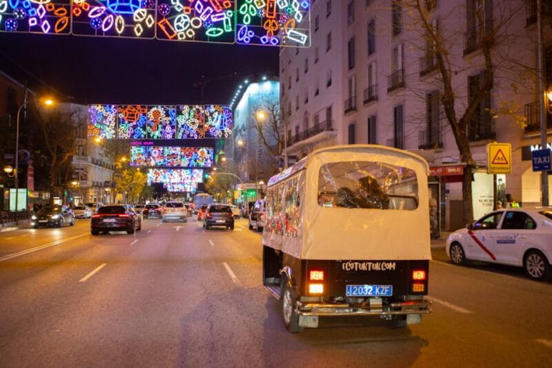 Madrid: Private Christmas Lights Tour by Eco Tuk-Tuk - Exploring Madrid’s Christmas Lights: A Unique Perspective