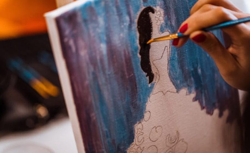 Madrid: Sip&Paint Workshop - The Artistic Process: What to Expect