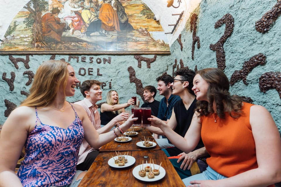 Madrid Tipsy Tapas Guided Food Tour With Dinner - Meeting Point Details