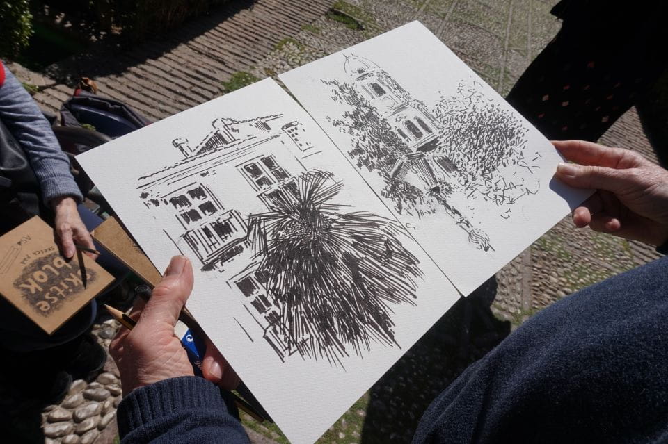 Malaga: Drawing & Painting Lesson Outdoors - Art Teacher Guidance