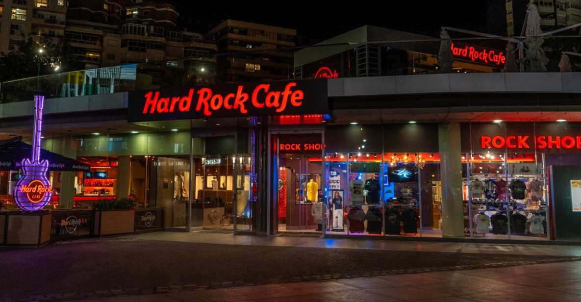 Malaga: Hard Rock Cafe Entrance With Lunch or Dinner - Food and Drinks