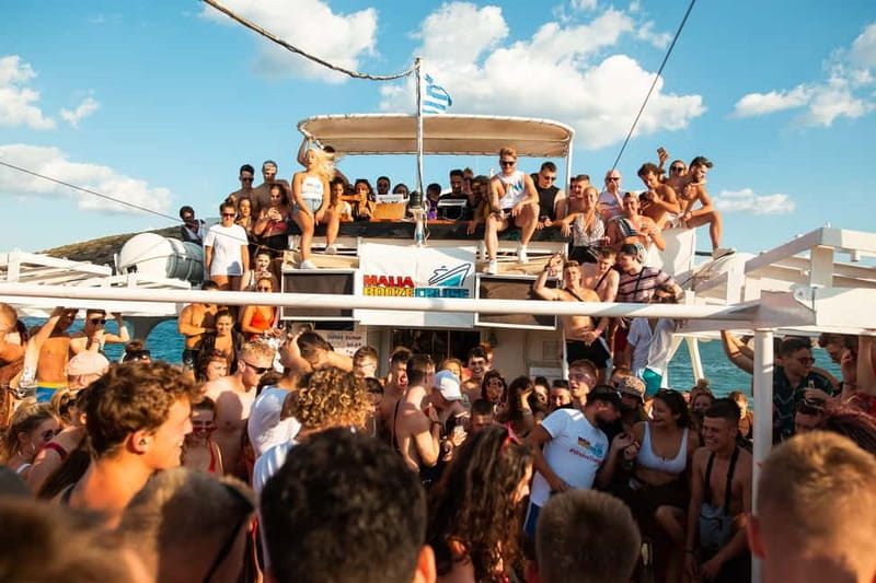 Malia: Booze Cruise Boat Party with Live Dj - Exploring the Crete Coastline with a Party Twist