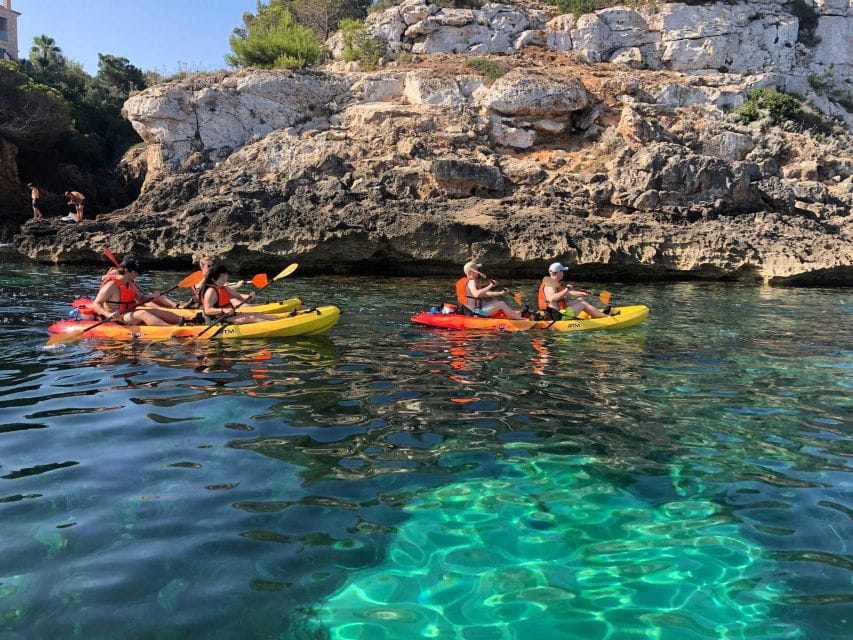 Mallorca: Sea Caves by Kayak and Snorkeling With Snack - Snorkeling in Turquoise Waters