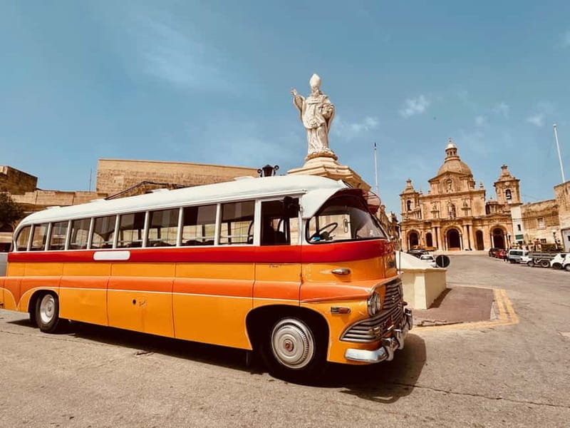 Malta: 5 hr Vintage Bus Tour - Mdina & Blue Grotto inc. food - Key Points / Takeaways