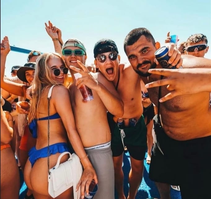 Malta: Boat Party + Watersport+ Comino+ OpenBar ALL INCLUDED - A lively Malta boat party with swimming, water sports, and sunset views