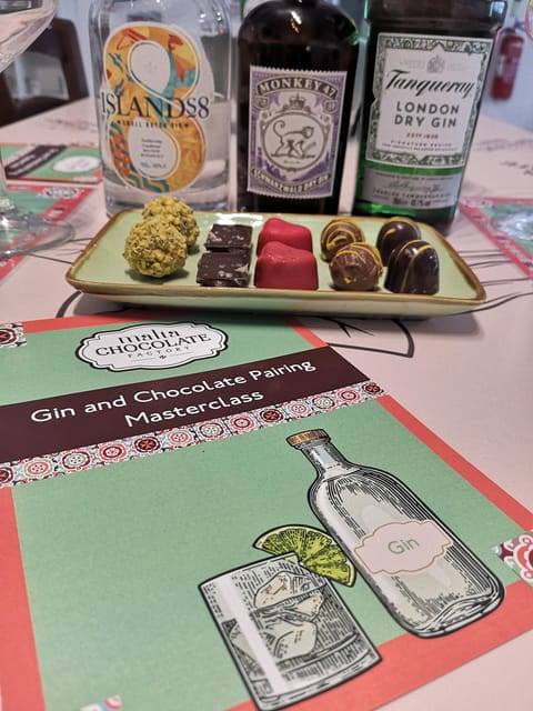 Malta: Gin and Chocolate Pairing Workshop - Key points / Takeaways