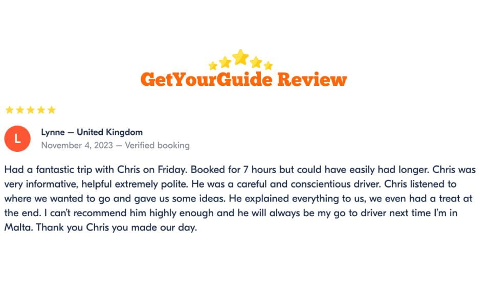 Malta Tour : Private Car- Mdina, Marsaxlokk, Blue Grotto - Drop-off Locations