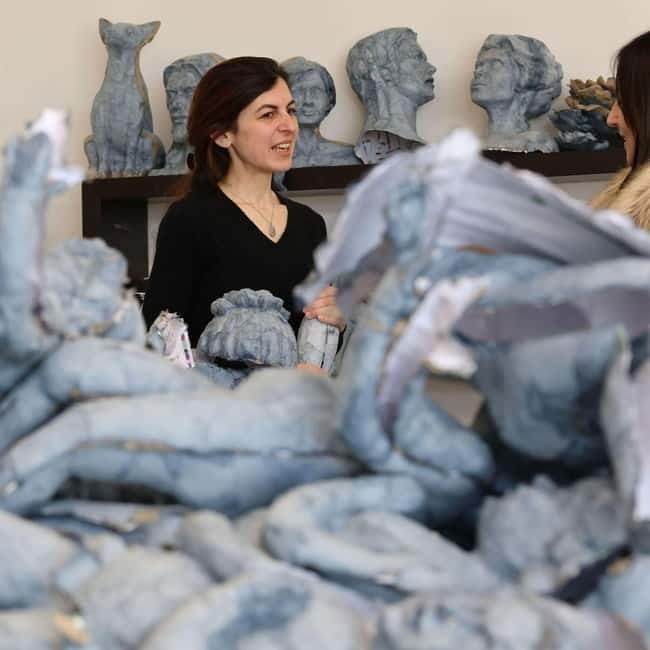 Matera. Paper mache workshop with the artisans of the Bruna float - Introducing the Papier-Mâché Workshop in Matera