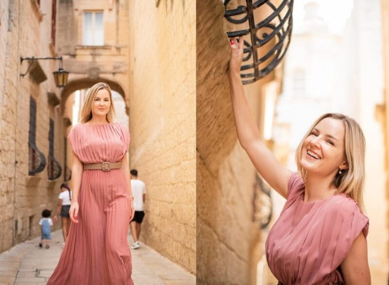 Mdina Professional Photoshoot 45 min over 70 digital Photos - Exploring Mdina Through the Lens: What You Can Expect