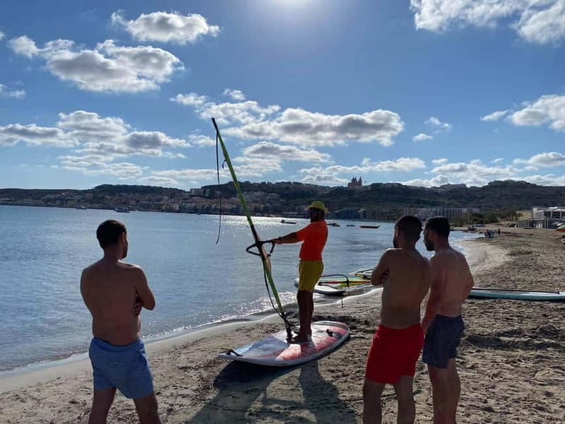 Mellieha: Windsurfing Lesson for Beginners - Starting Point: Easy Access in Mellieha Bay