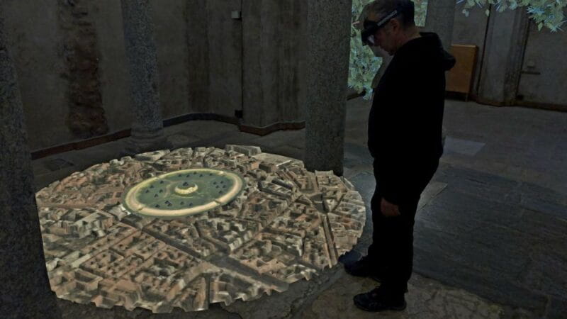 Milan | In the Crypt of time, holographic tour - The Location and Setting: The Crypt of San Sepolcro