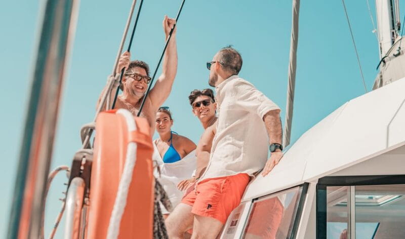 Milos: Kleftiko Sunset Catamaran Cruise with Meal & Drinks - Water Fun and Relaxation: Swimming and Snorkeling in Paradise