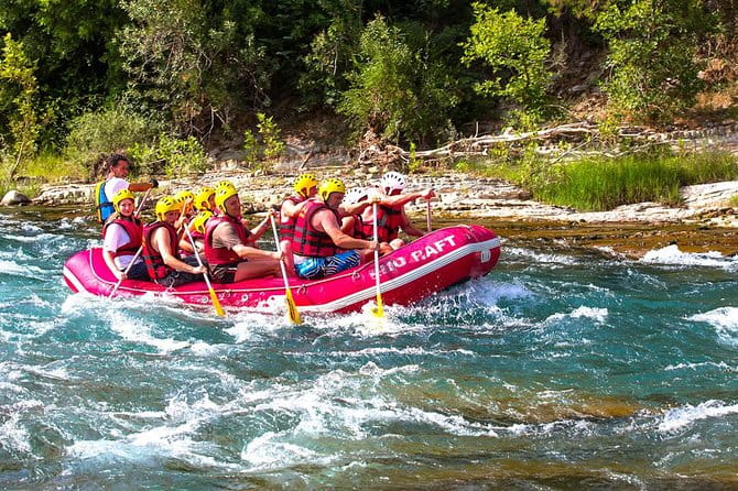 Mix Tour: Canyoning, Rafting, Zipline, From Alanya-Side-Antalya - First Stop: White-Water Rafting