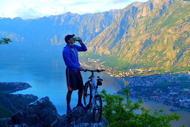 Mountain Biking on Vrmac peninsula - Panoramic view on Kotor bay - The Vrmac Peninsula: A Scenic Mountain Biking Journey with a View