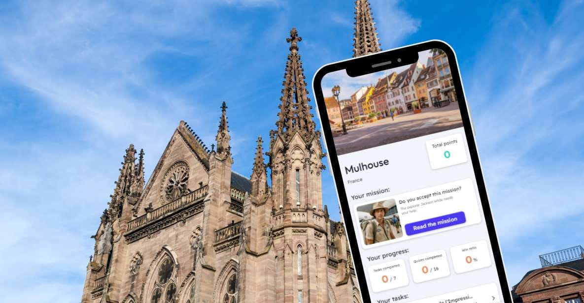 Mulhouse: City Exploration Game and Tour on Your Phone - Uncover Citys Monuments and Facts