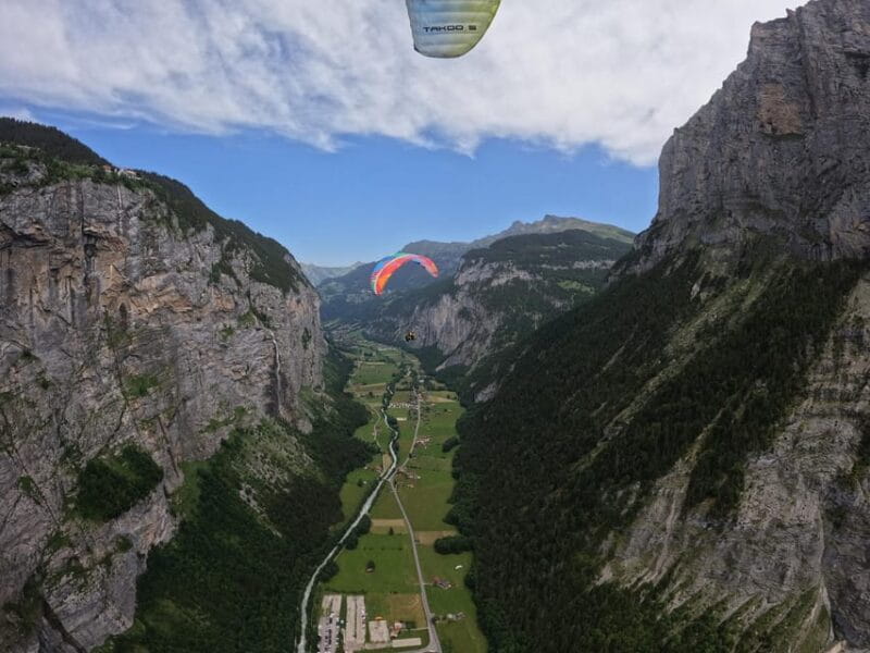 Mürren: Paragliding over Lauterbrunnen Cliffs and Waterfalls - Who Will Love This?