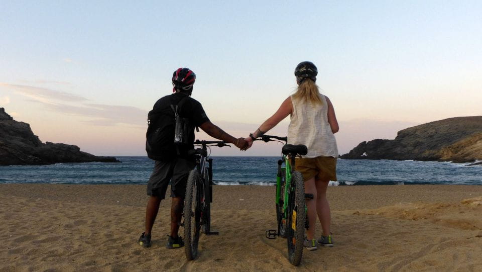 Mykonos Romantic Bike Tour With Private Picnic at the Beach - Itinerary Details