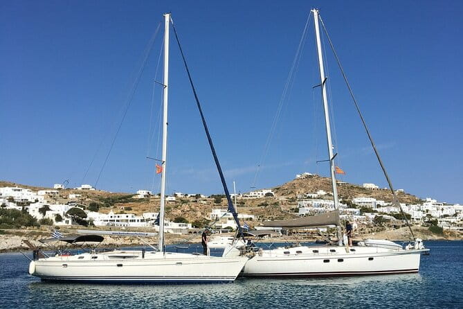 Mykonos Sail Cruise to Rhenia, Guided Tour of Delos, Lunch&Drinks - Key Points