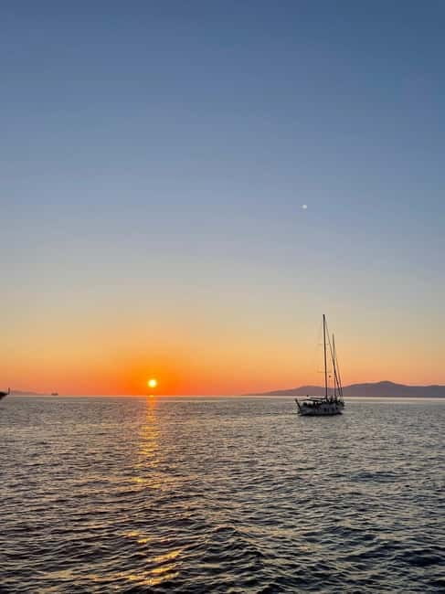 Mykonos: Sunset Sail Cruise to Rhenia with Beach and Dinner - The Return and End of the Ride