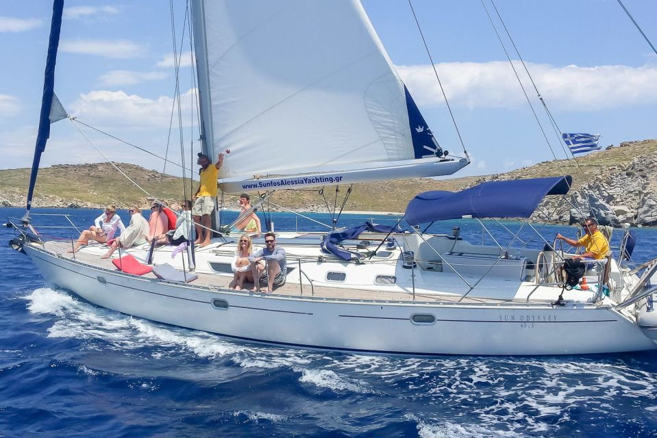 Mykonos: Yacht Cruise to Rhenia and Guided Tour of Delos - Availability and Cancellation