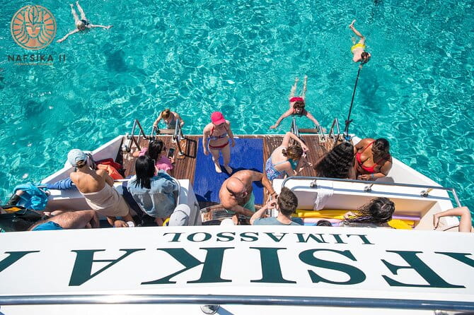 Nafsika II Half Day Cruise Swimming to blue lagoon water slide - The Experience: What You Can Expect from the Nafsika II Half Day Cruise