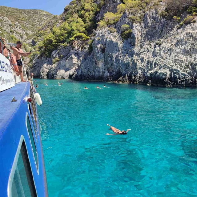 Navagio bay White Beach West Coast Porto Vromi Anafonitria - Exploring Zakynthos’ West Coast: An Authentic Marine Adventure