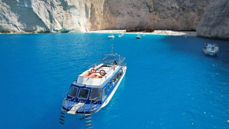 Navagio bay White Beach West Coast Porto Vromi Anafonitria - FAQs
