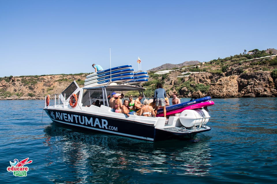 Nerja: Maro Waterfall Boat Trip With Paddleboarding & Drink - Highlights of the Experience