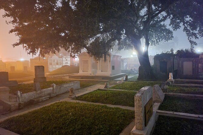 New Orleans Cemetery Bus Tour After Dark - Alcoholic Beverages and Tour Times