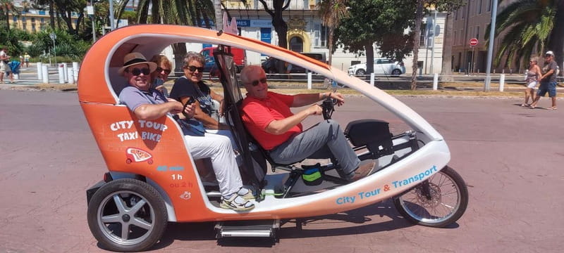 Nice : Visite privé 1H en Vélotaxi avec un guide local. - Key points / Takeaways