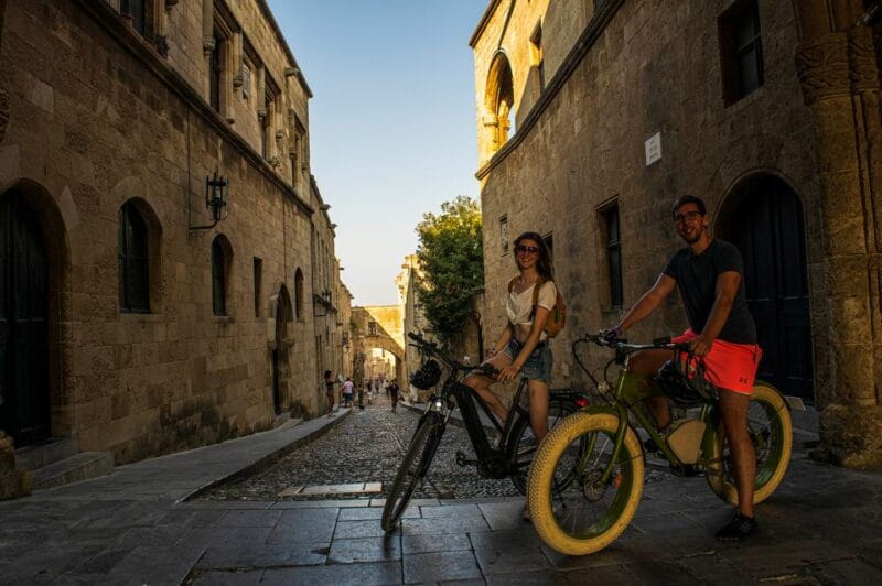 Night Rhodes: old town Gastro e-bike tour with drink & meze - The Food, Drink, and Local Flavor