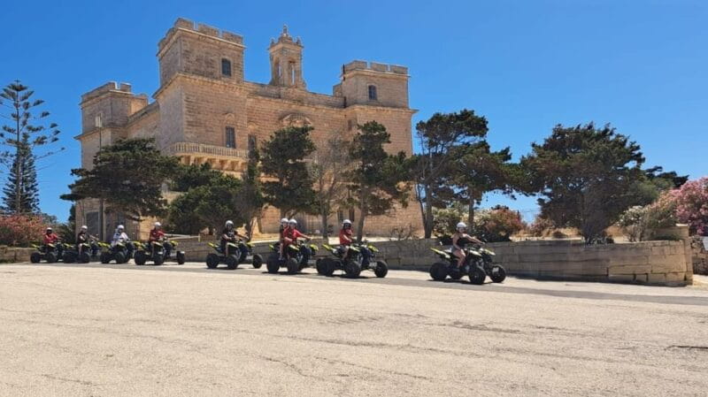 North Malta: Quad Bike Tour with Scenic Land, Sea & Swimming - The Coast and the Red Tower: Views and Stories