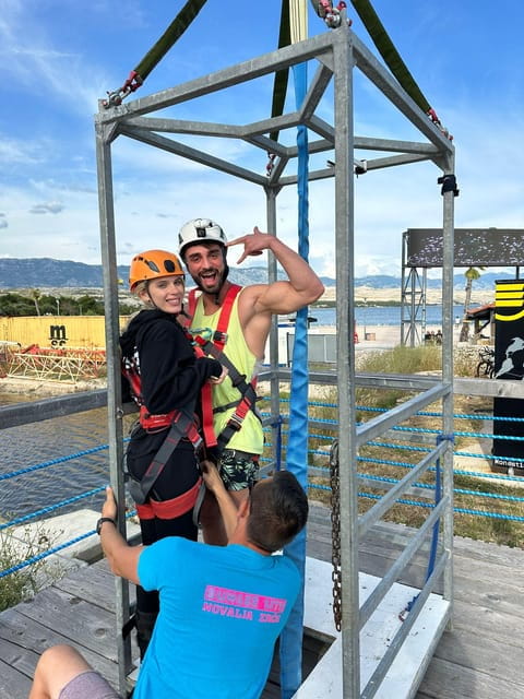 Novalja: Zrce Beach Tandem Bungee Jumping Experience - Accessibility and Restrictions