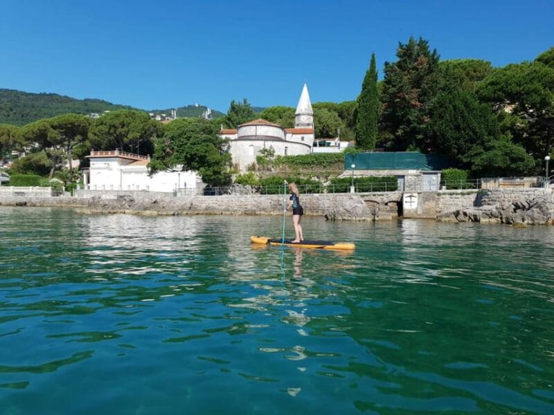 Opatija: Good morning SUP adventure - The thrill of paddling across gorgeous coves