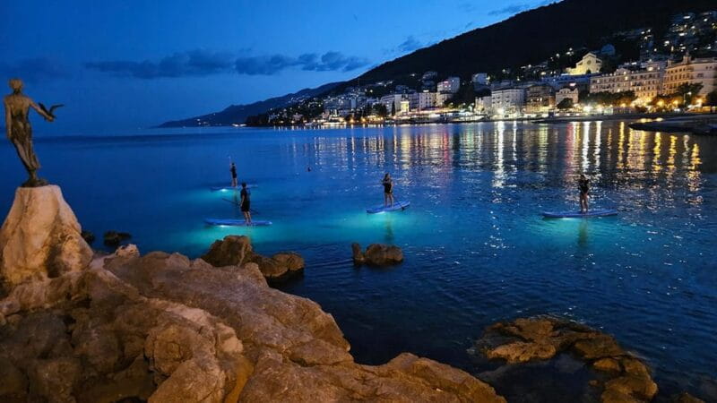 Opatija: Guided SUP Paddleboarding Adventure at Night - FAQs