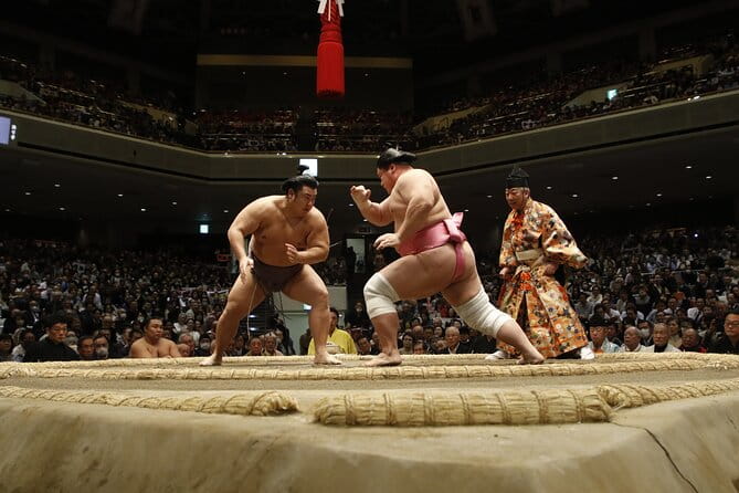 Osaka Sumo Wrestling Tournament Experience With Chair Seat Ticket - Group Tour and Seating Arrangements