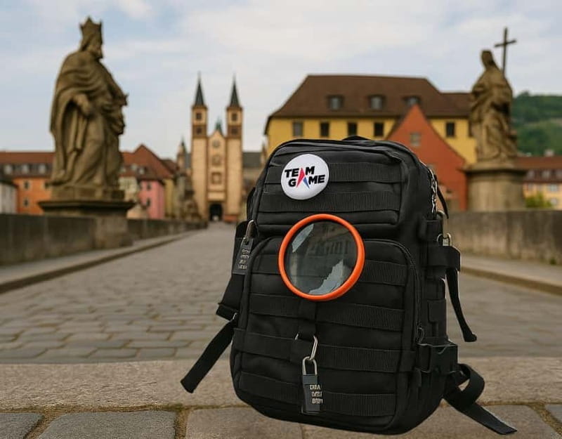Outdoor escape tour with puzzle backpack in Würzburg: The winemaker's seal - Discovering Würzburg: A Puzzle-Driven Tour
