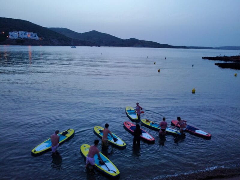 Paddle Surf with Led lights at sunset in Menorca - Exploring the Menorca Sunset Paddleboard Experience in Detail