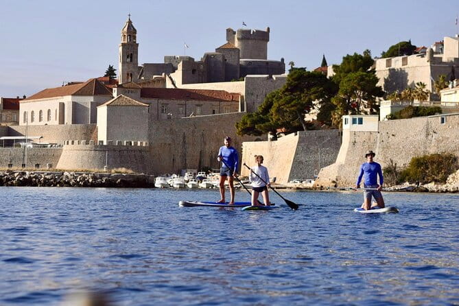Paddleboarding in front of the Old Town - Exploring Dubrovnik’s Shore from a Paddleboard: What You Can Expect