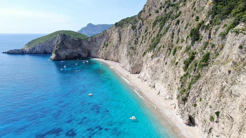Paleokastritsa: Paradise, Yali Beach & Blue Caves Boat Tour - Visiting the Sea Caves: Nature’s Sculptures