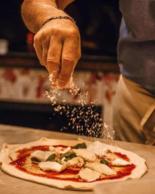 Palermo: Pizza & Tiramisu Class with Free Flowing Fine Wine - Savoring Your Homemade Masterpiece