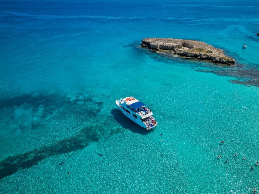 Paphos/Akamas: Blue Lagoon Bus & Boat Tour With Water Slide - Key Points