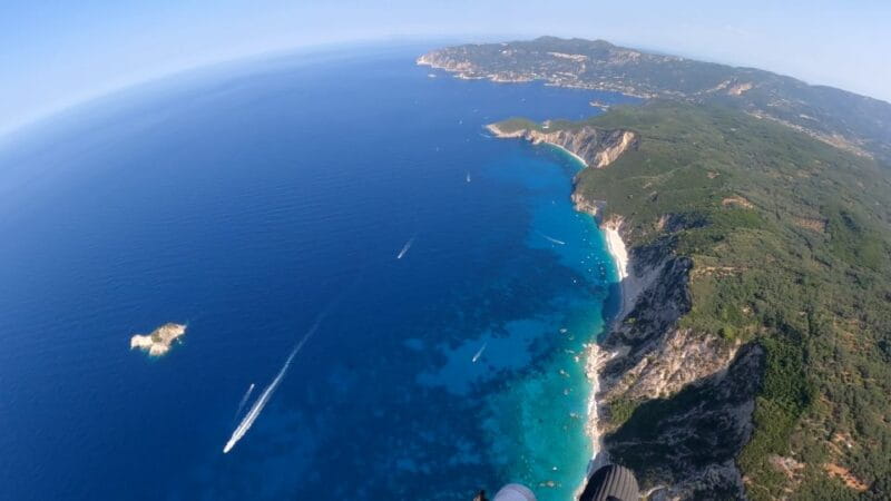 Paramotor Flight over Corfu's West Coast - Key points / Takeaways
