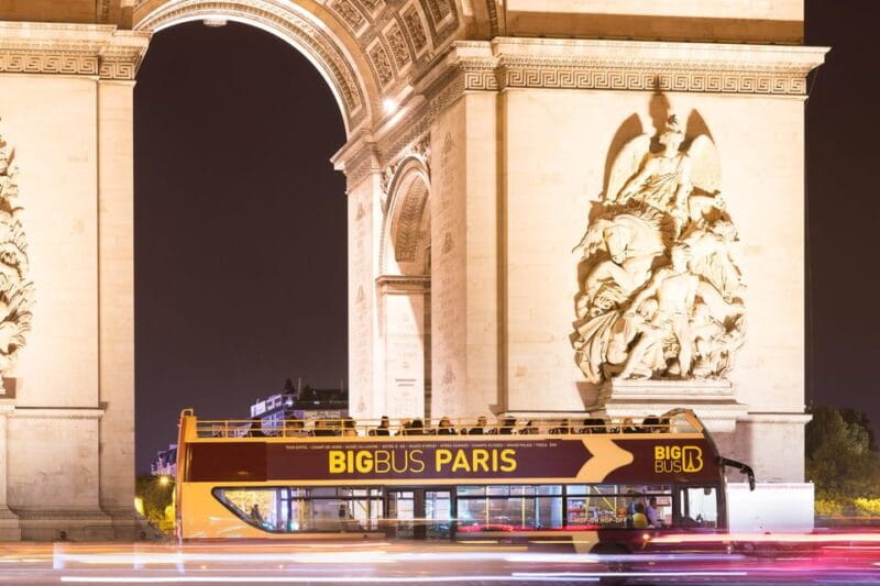 Paris: Arc de Triomphe Ticket & Big Bus Hop-on Hop-off Tour - Practical Details and Tips